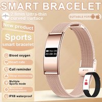LIGE Utra-thin Wristband Health Smart Bracelet Call Reminder Heart Rate Monitor Smart Watch Sport Fitness Tracker Pedometer