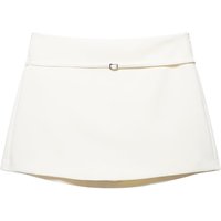 Spring new women's clothing spicy girl style fashion mid waist slim fit waist belt decoration short skirt