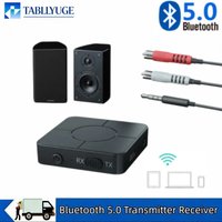 KN326Equipped with microphone Bluetooth 5.0 transceiver 3.5mm AUX stereo low latency wireless audio adapter suitable for car PCs