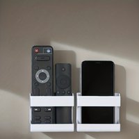 2PCS Multi-Purpose Mount Secure Phone Charger,Organize Remote Controls Universal Wall,Desk Holder for Router,Bedside Nightstand