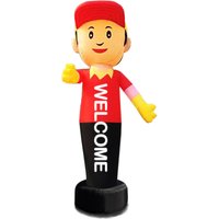 Aufblasbare Beckon Man Arm Wavers Air Sky Dancer Autowaschanlage mit Gebläsern Willkommen Werbung Outdoor Station Sale Promote