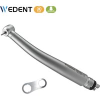 Wedent Dental Stainless Steel Push Button High Speed Handpiece Single Water Spray Air Turbine 2/4holes Dentist tool
