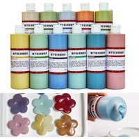 500ml Under Glaze Medium Temperature Concentrate Pigment Ceramic Glaze Pigment 999°-1305°DIY Pottery Painting Coloring Dye