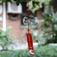 Wind chimes Wind Bell Japan Wind Chimes Handmade Glass Furin Home Decors Spa Kitchen Office Decor Sakura Cherry Blossom Pattern