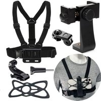 Chest Strap With 360 Rotation Phone Mount Belt For Gopro Hero 13 11 10 9 8 7 iPhone 13 14 Pro Max insta360 x4 Action Camera