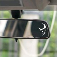 2 Pieces Star Moon Mirror Sticker Car Sticker - Add a magical touch to your home décor!