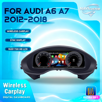 12.3''inch Navicluster Dashboard For Audi A6 A7 C7 2012-2018 years Digital Cluster support Carplay HDMI LCD Panel Speedometer Virtual Cockpit
