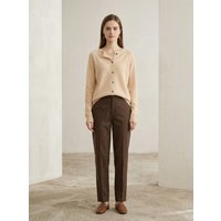 Fashion Spring Autumn Women's Merino Wool Sweater Knitted Cashmere Cardigan Basic Long Sleeve O-Neck Knitwear Clothing Tops