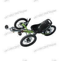 Folding Recumbent Tricycle-3-Wheel Adult Trike with Front&Rear Suspension,Comfortable Low-Step Design for Travel Leisure Riding