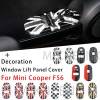 Car Door Window Lifter Switch Control Panel Cover Decal for Mini Cooper S JCW One F56 Car Decoration Auto Accessories