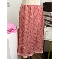 Red Floral High Waist A-line Skirt Women Summer Elegant Streetwear Casual Preppy Style Mini Skirts Sweet Cute Vintage Falas Y2K