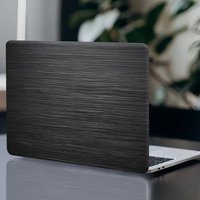 2 Pcs Black Textured Laptop Wrap, Scratch Resistant Self-Adhesive Protective Case - Easy to apply and tear, universal adaptation