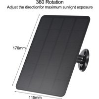 4W Solar Panel for Blink Camera Outdoor Use Comes with 9 84ft Cable and Adjustable Mount for Optimal Sunlight Capture