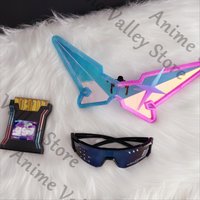Anime Honkai: Star Rail Silver Wolf 999 Cosplay Glasses Prop Cartoon Eyeglasses Spectacles Hacker Cassette Weaponry Props