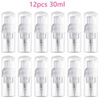 12pcs 30/60ml Portable Foam Bottle Empty Pump Clear Bottle Lotion Shampoo Dispenser Hot Koop Refillable Bottles pump foam bottle