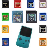 Pokémon Game Boy Cartridge Set Multiple Versions Compatible with Game Boy Console 16 Bit Video USA English Version Series