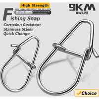 Fishing Snaps 50~200Pcs Fishing Clips Fast Crankbait Snaps Fishing Lures Connectors Saltwater Fishing Duo Lock Lure Stainless