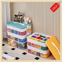 Plastic Toy Storage Box Lego Brick Sort Organizer Case Jigsaw Puzzle Parts Container Kids Bedroom Building Block Organizer
