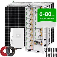 Complete 20kw Hybrid off Grid System Solar Kit 30kw 40kw 50kw 80kw Residential Commercial Complete Package Solar Energy System