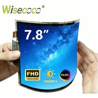 Wisecoco 7.8 Inch Flexible AMOLED Display 1920x1440 Curved Bendable Screen Type C HDMI with Driver Board for Raspberry Pi Window