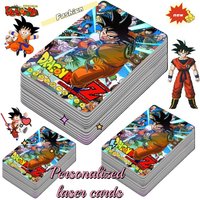 Dragon Ball Laser Card Cute Fashion Cartoon Personalized Creative Kawaii Simple Portable Goku Card Gift for Friends on Holidays