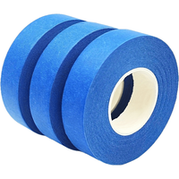 3 Rolls Blue Painter's Tape Multi Surface Masking Tape, Painting and Decoration Supplies Fine Art Paper Painting Occludes Hand