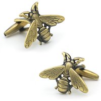 Men's Vintage Cuff Links Classic Bee Design Quality Copper Bronze Color Cufflinks Wholesale & Retail