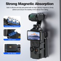 Magnetic Silicone Protective Case for DJI Osmo Pocket 4, Anti-Slip Anti-Fall Shockproof Camera Cover with Strong Absorption