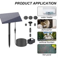 Solar Powered 5W 5V Water Fountain Pump Kit with Stake Solar Panel Energy Saving Garden Decoration Watering System for Fish Tank