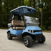 4 Wheel 5000W Electric Golf Buggy 5KW 48V 72V Electric Golf Cart With CE Golf Bag Straps And Basket Sand Bucket X2 Ball Washer