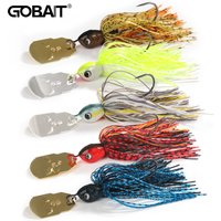 Chatterbait 16g 19g Fishing Lures Pesca Silicon Skirts Wobble Blade Spoon Rubber Jig Head Hook Wire Swimbait 1-5Pcs Spinner Bait