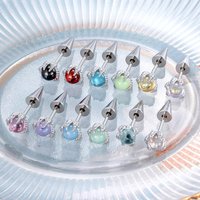 20G Dragon Claw and Spike Cartilage Earring, Hypoallergenic Surgical Stainless Steel Helix Piercing Jewelry for Sensitive Ear