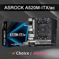 New ASROCK A520M ITX / ac Mini-ITX AMD A520 DDR4 4733+(OC) MHz USB3.2 Max-64G Double Channel Socket AM4 Motherboard