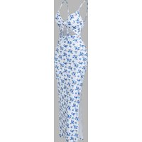 Spring/summer 2024 European and American fashion explosion printing knit simple sleeveless suspender dress with leaking back and