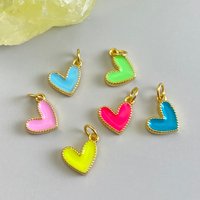Bohemian Heart charms for jewelry making Cute Charm Products High Quality Diy woman earring charms Necklaces Bracelets Pendant