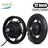 AliExpress kun ray 12inch Brushless Non-Gear Hub Motor Scooter Rear Wheel with Tyre 36V350W 48V500W E-Bike Motor Wheel for Scooter Disc Brake