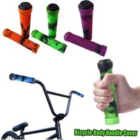 AliExpress NONE Soft Rubber Bike Handlebar Grips Non Slip Bicycle Handle Grips For Pro Scooter BMX Bicycle Handles Comfort Riding Equipment