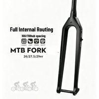 Carbon Fiber Bicycle Fork 26/27.5/ 29 inch Full Internal Routing Bike Fork, Gravel Mountain Bike Fork for MTB Gravel Bike