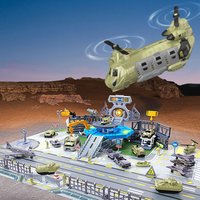 Children's Transport Aircraft Model Toy Set, Suitable as a Gift for Boys and Girls Aged 3-12 for Birthdays, Christmas, Children's Day, and Other Holidays. Children's Helicopter Educational Scene Toy