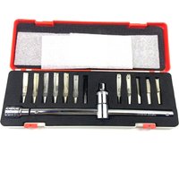 Professional locksmith tools 15pcs Tips with 2pcs lever