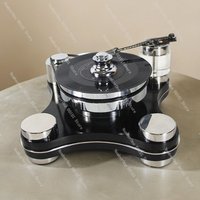 Minimalist modern vinyl record player, stainless steel model room, hotel clubhouse, living room