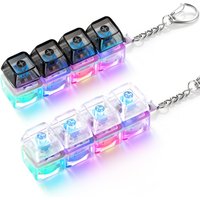 Keyboard Fingertips - Stress Reduction, Keyboard Clicker Keychain - Attention Enhancement and Anxiety Relief Work Travel Model