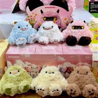 MOMOTOY Dundun Family Series Blind Box Surprise Bag Pendant Kawaii Anime Collectible Toy Mystery Plush Keychain Doll Decor Gifts