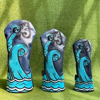 Golf Club Protective Cover with Wave Design - Golf Accessories, Dustproof and Durable Material, Protecting the Ball Head