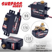 4PCS SURPASS Hobby Waterproof Servo 9g 17g 25g Digital Micro Servo for RC Plane Drone RC Mini Car Helicopter Fixed-wing Wltoys