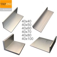 40x40 40x50 40x60 40x80 40x100mm 6063 Rechtwinkliges Aluminium L-förmiges Aluminiumlegierungs-Profil Aluminium-Eckprofil Dreiecksprofil