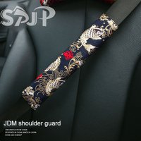 Universal 2PCS Car Seat Belt Cover Auto Seat Belt Covers JDM Style Fabric Protector Safety Belts Shoulder Pad Cotton Interior