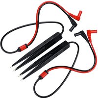 2PCS SMD LCR Chip Test Clip Capacitance Inductor Resistance Test Clip Meter Lead Probe Multimeter Tweezer