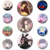 Alien Stage Mizi Sua Ivan Till Luka Hyuna Anime Badge Cartoon Character Lapel Pin Round Brooch for Bag Manga Fans Jewelry Gift