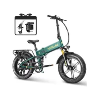 AliExpress NONE Vitilan i7 Pro 3.0 Electric Bike for Adults 750W Folding Mountain Electric Bike 20 inch Fat Tire 48V20AH Off Road Electric Bike